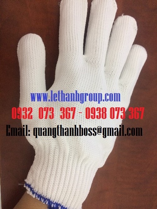GĂNG TAY POLY TRẮNG CỔ DÀI