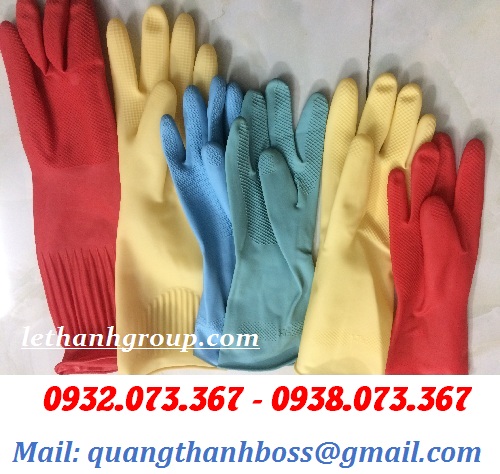 GĂNG TAY CAO SU HƯỚNG DƯƠNG NHIỀU MÀU