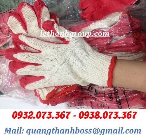 GĂNG TAY NHÚNG NHỰA ĐỎ