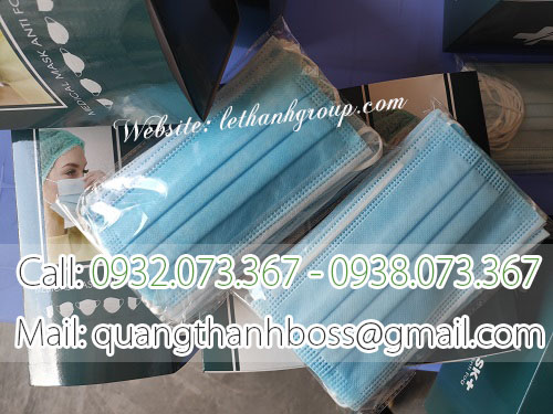KHẨU TRANG Y TẾ MÀU XANH
