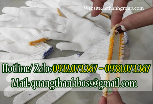 GĂNG TAY POLY TRẮNG