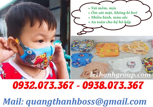 KHẨU TRANG IN 3D CỦA EM BÉ