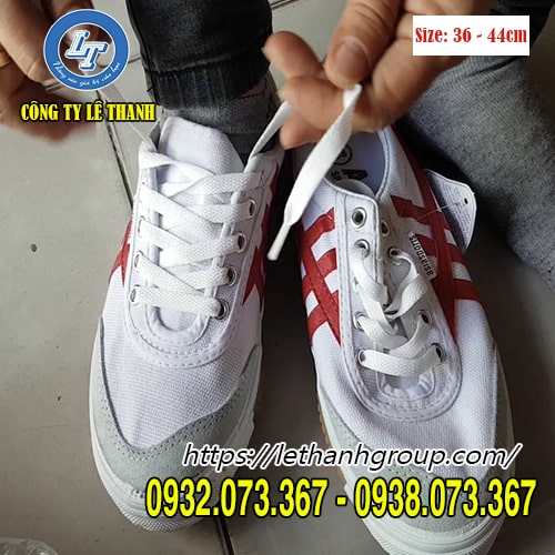 C GIÀY ASIA TRẮNG SỌC ĐỎ