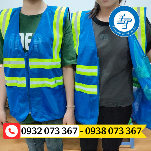 ÁO PHẢN QUANG LƯỚI NHIỀU MÀU GIÁ SỈ RẺ áo phản quang lưới màu xanh