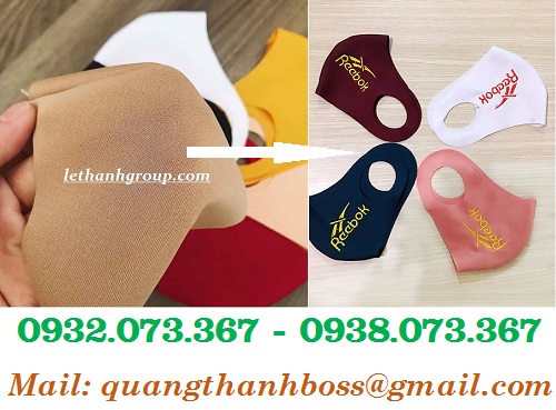 KHẨU TRANG VẢI SU ĐƯỢC THÊU LÊN BỀ MẶT