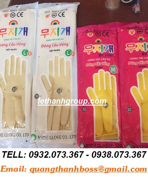 GĂNG TAY CAO SU ĐÔNG CẦU VỒNG