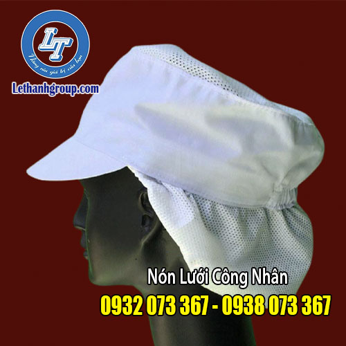 MŨ TRÙM ĐẦU VẢI LƯỚI CHO CÔNG NHÂN - BẢO HỘ GIÁ RẺ mu trum toc cho cong nhan