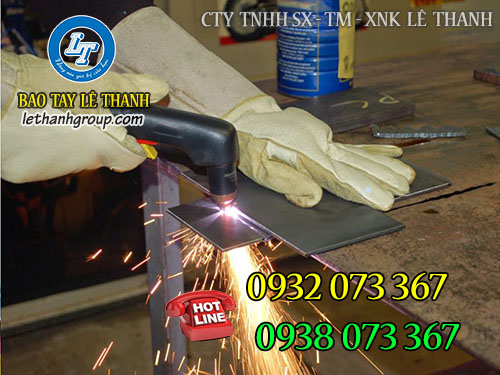 Găng tay da hàn chống nóng hiệu quả khi làm việc Găng tay da hàn bảo về tốt người sử dụng