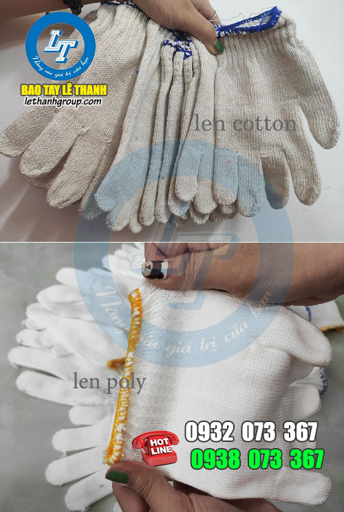 Bao tay len giá rẻ đón Tết Bao tay len kem sợi poly, cotton