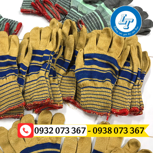 Bao tay len sọc nhiều màu giá sỉ bao tay len sọc