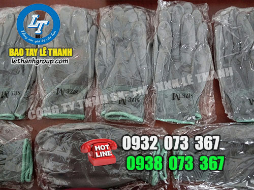 Bao tay phủ pu giá sỉ cho đại lý, nhà phân phôi Bao tay phủ pu xám
