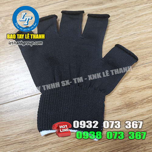 Găng tay vải thun hở 5 ngón giá rẻ bao tay vải thun hở 5 ngón