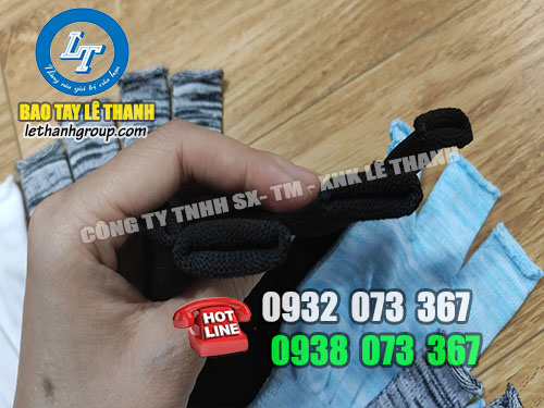 Găng tay vải thun hở 5 ngón giá sỉ rẻ Găng tay vải thun hở 5 ngón