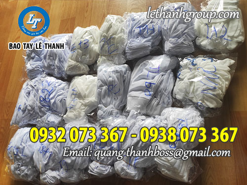 Nhận may găng tay vải cotton, poly chào đón Tết Bao tay vải thun trắng nhiều loại