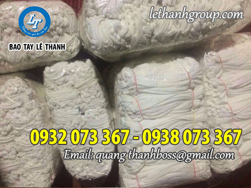 Nhận may găng tay vải cotton, poly chào đón Tết Bao tay vải thun trắng