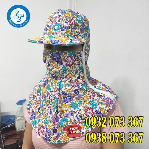 MŨ NÓN TRÙM ĐẦU CHỐNG NẮNG CÓ KHẨU TRANG GIÁ SỈ RẺ mũ chống nắng rộng vành