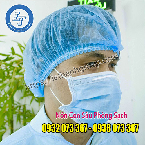 PHÂN PHỐI NÓN CON SÂU PHÒNG SẠCH MIỀN NAM NÓN CON SÂU Y TẾ MÀU XANH