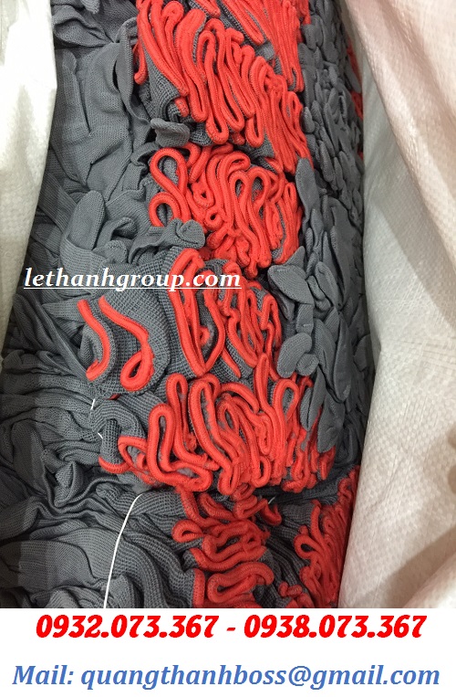 GĂNG TAY VẢI MÓNG XÁM CÓ VIỀN