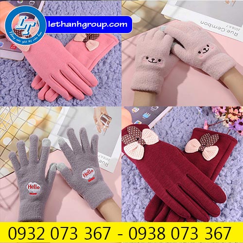 BÁN SỈ LẺ GĂNG TAY MÙA ĐÔNG TRÊN TOÀN QUỐC găng tay vải nỉ nhiều màu