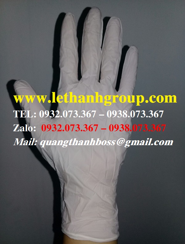 Găng tay y tế màu trắng
