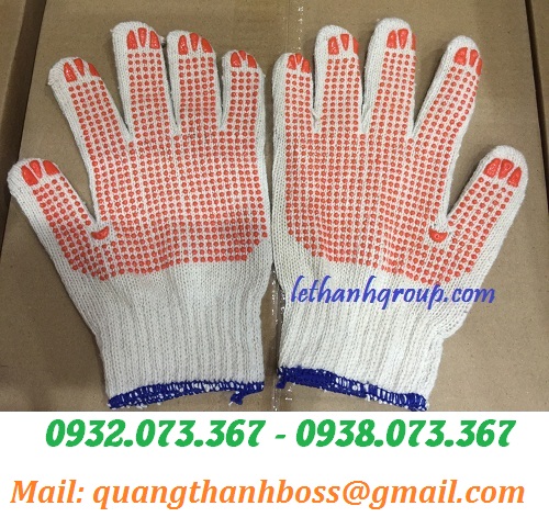 BAO TAY PHỦ HẠT NHỰA MÀU ĐỎ