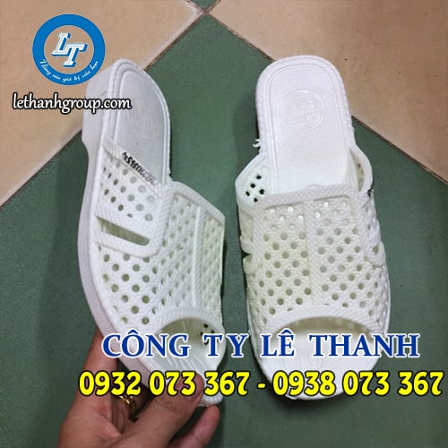 Mua bán dép tổ ong trẻ em, người lớn giá sỉ 1 Dép tổ ong màu trắng