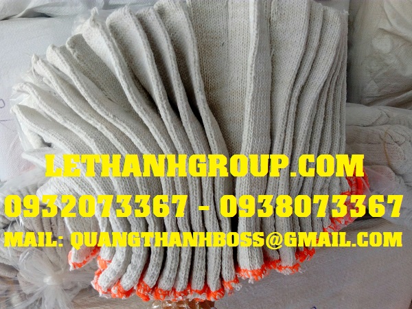 Găng tay len kem trắng