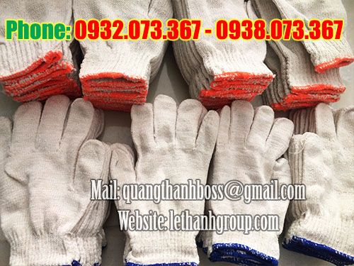 Mua găng tay len bảo hộ màu kem giá tốt Mua găng tay len bảo hộ màu kem giá tốt