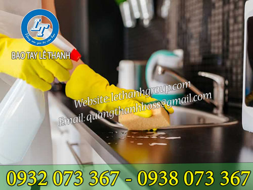 Găng tay cao su bảo hộ, đa công dụng Găng tay cao su