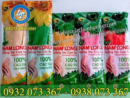 Găng tay cao su bảo hộ, đa công dụng Găng tay cao su Nam long