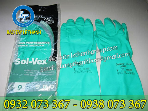 Găng tay cao su bảo hộ, đa công dụng Găng tay cao su Anselln chống hóa chất