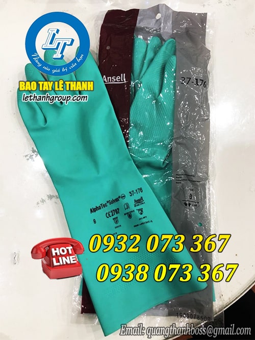 Mua găng tay chống hóa chất ansell chính hãng, giá sỉ rẻ TPHCM Găng tay cao su Ansell