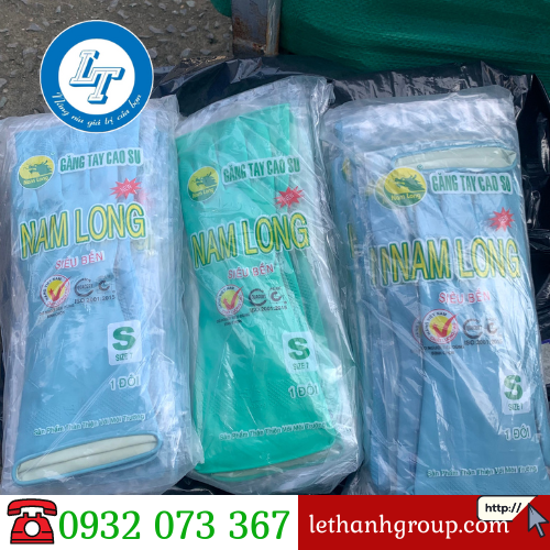 Bán rẻ găng tay cao su Nam Long 1 gói/ 10 đôi tại Lê Thanh găng tay cao su nam long set 10 đôi