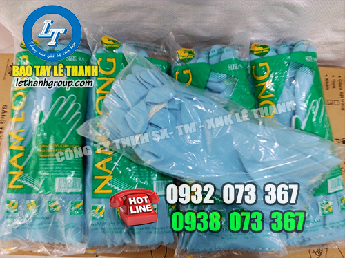 Lê Thanh Group phân phối găng tay bảo hộ găng tay cao su nam long