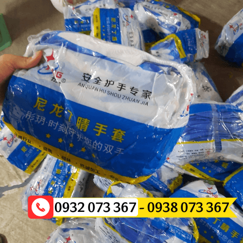 Găng tay phủ sơn xanh giá rẻ bịch 12 đôi găng tay phủ sơn xanh