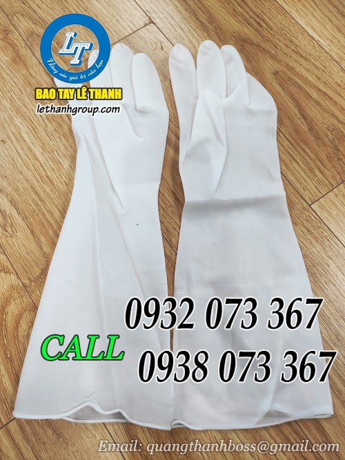 Găng tay cao su trong suốt siêu dai, siêu bền Găng tay cao su trong suôt