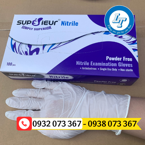 Găng tay cao su y tế không bột giá rẻ đủ màu găng tay nitrile