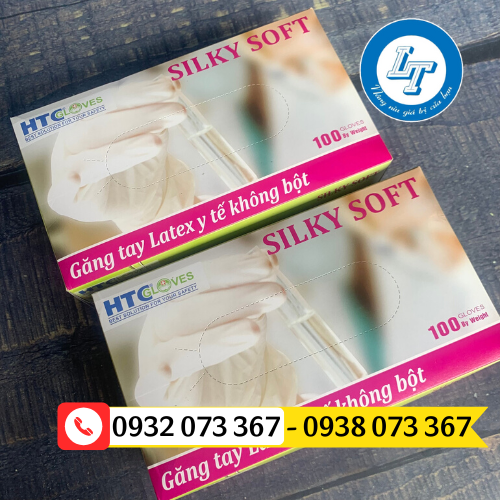 Găng tay cao su y tế không bột giá rẻ đủ màu găng tay cao su htc
