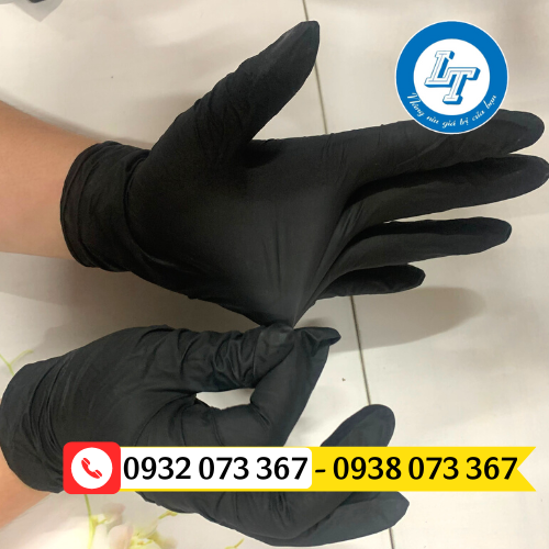Găng tay cao su y tế không bột giá rẻ đủ màu găng tay cao su màu đen