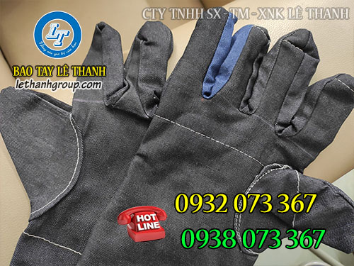 Găng tay chống nóng bằng vải mập Găng tay vải mập