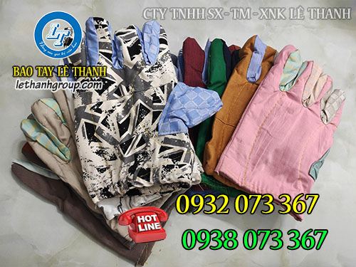 Găng tay chống nóng bằng vải mập Găng tay vải mập