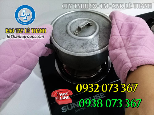 Găng tay chống nóng bằng nỉ chất lượng Găng tay vải nỉ