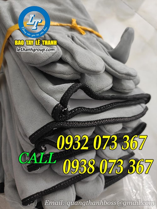 Găng tay da hàn cổ ngắn, cổ dài giá hấp dẫn 11 Găng tay da hàn cổ dài bằng da bò