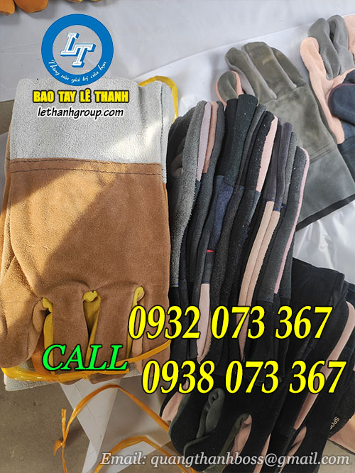 Găng tay da hàn cổ ngắn, cổ dài giá hấp dẫn 12 Găng tay da hàn cổ ngắn từ da bò