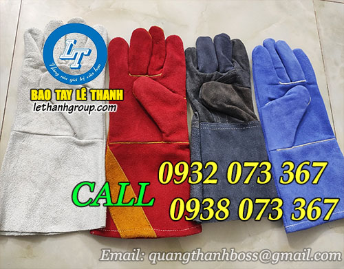 Găng tay da hàn cổ ngắn, cổ dài giá hấp dẫn 9 Găng tay hàn da bò