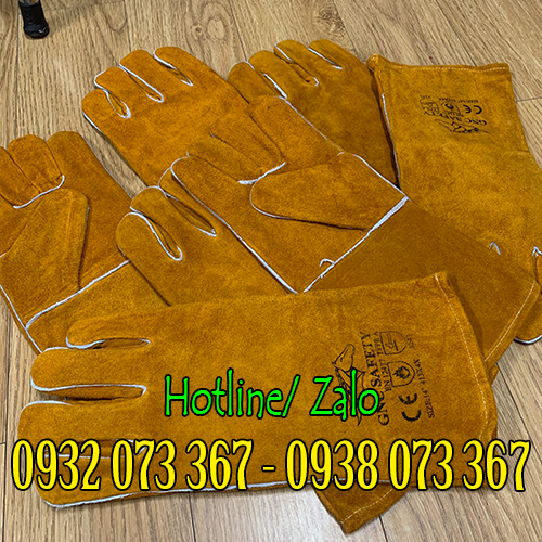 Mua bao tay da hàn ở đâu giá rẻ chất lượng bao tay da hàn màu vàng cổ dài