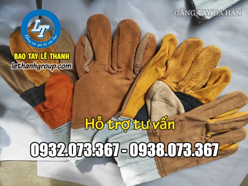 Găng tay chống nóng, chịu nhiệt giá rẻ Găng tay da hàn