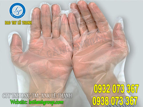 Bao tay nilon, găng tay xốp dùng 1 lần Bao tay nilon NAM