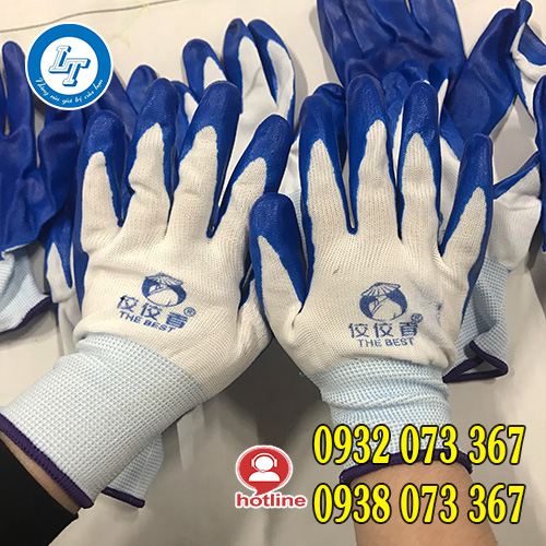 GĂNG TAY PHỦ NITRILE CHỐNG TRƠN TRƯỢT GIÁ TỐT CHO NHÀ PHÂN PHỐI găng tay phủ nitrile lòng bàn tay