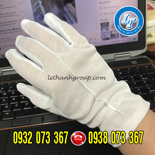 BÁN GIÁ RẺ BAO TAY VẢI RÁP KẺ MÀU TRẮNG BỀN ĐẸP TẠI BÌNH TÂN, TÂN PHÚ găng tay ráp kẻ hàn quốc